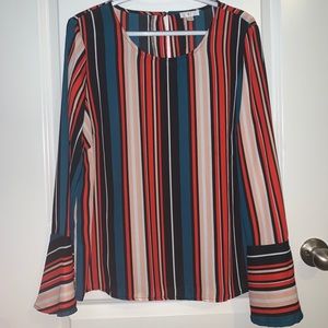 Striped long sleeve blouse ‼️